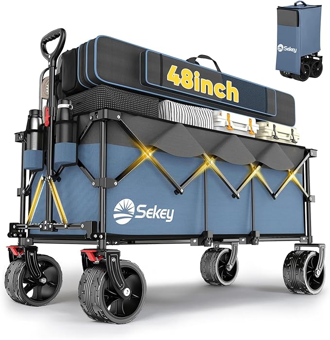 48''L Collapsible Foldable Extended Wagon