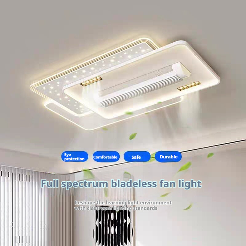 Intelligent bladeless fan chandelier