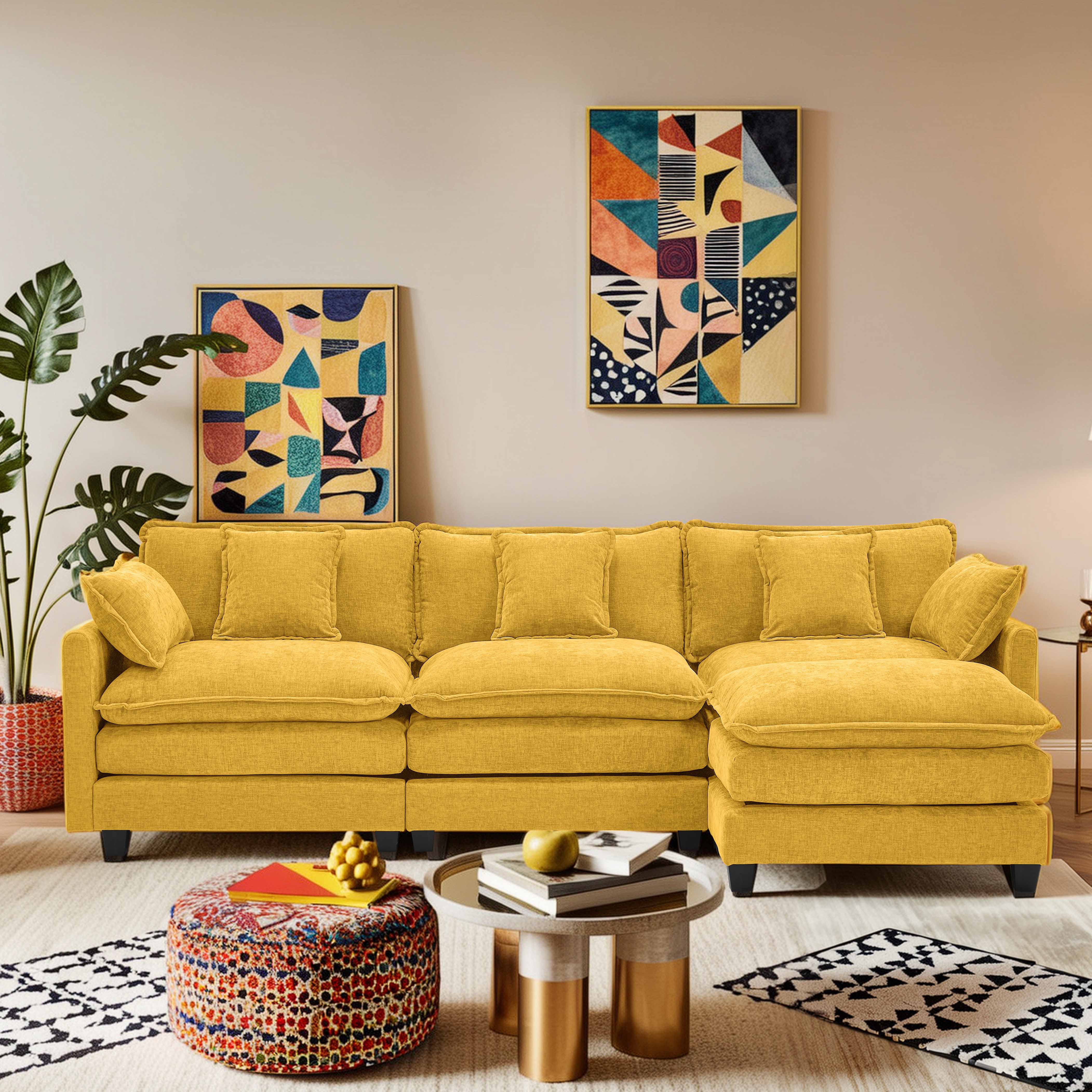 Luxury Thickened Cushion Modular Sofa