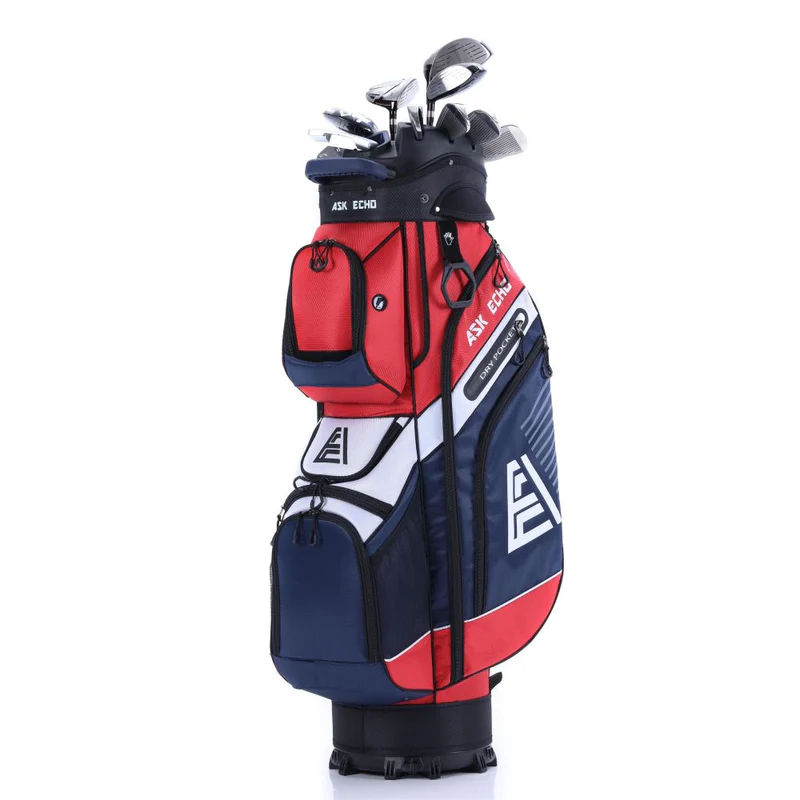 ⚡Clearance Sale🏌 Askecho T-LOCK 2.0 Golf Cart Bag 14 Way Organizer Divider Silent Top / Navy(🔥Buy two for free shipping).