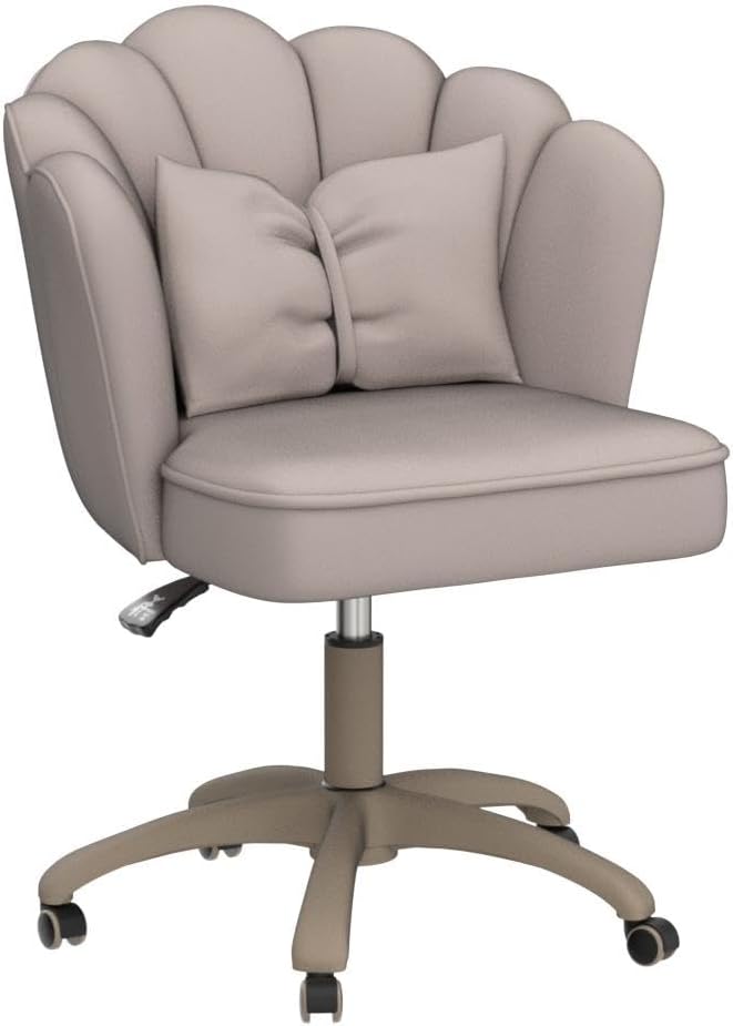 Office Chair Cute Petal Desk Chair, Modern Fabric Home Butterfly Chairs Height Adjustable Chair Makeup Chairs Computer Chairs