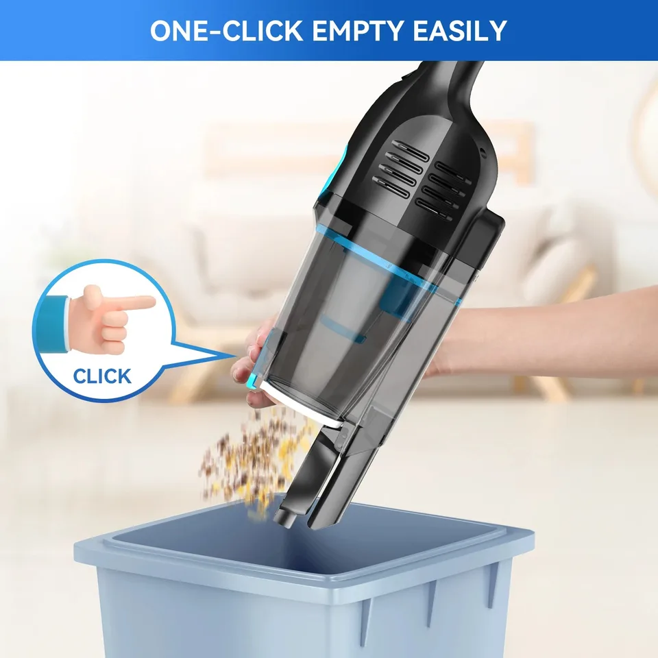 Corded Vacuum Cleaner Stick Vacuum with 19.69Ft Cord 2 in 1 Lightweight Vacuum Cleaner for Hard Floor Pet Hair Cleaning