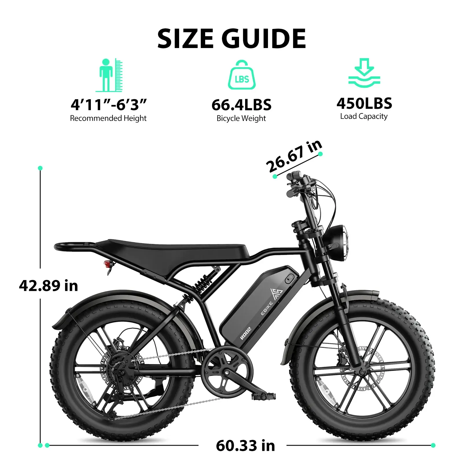 Full Suspension Moped-style Electric Bike