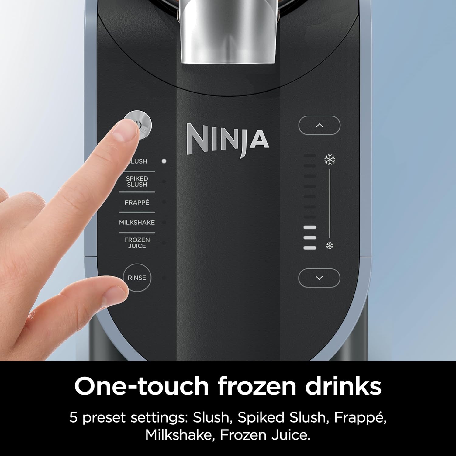 Professional Frozen Drink Maker with RapidChill Technology, 88 oz. Frozen Drink & Slushie Machine, 5 Preset Programs, Frozen Margaritas, Frappés, and More, Orange Mango, FS301OR