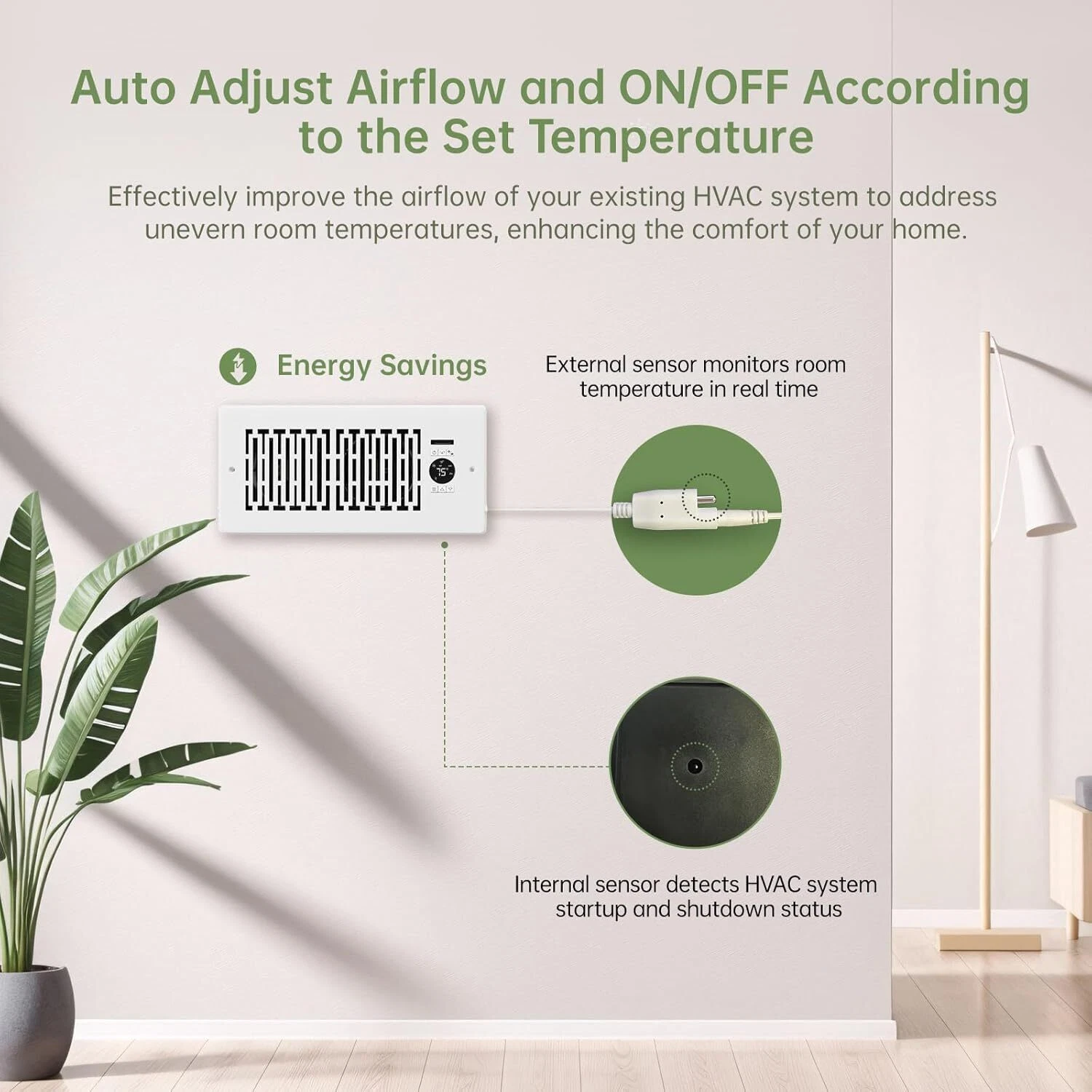 Quiet Register Booster Fan 4 x 10 w/Remote & Thermostat Control - White - NIB