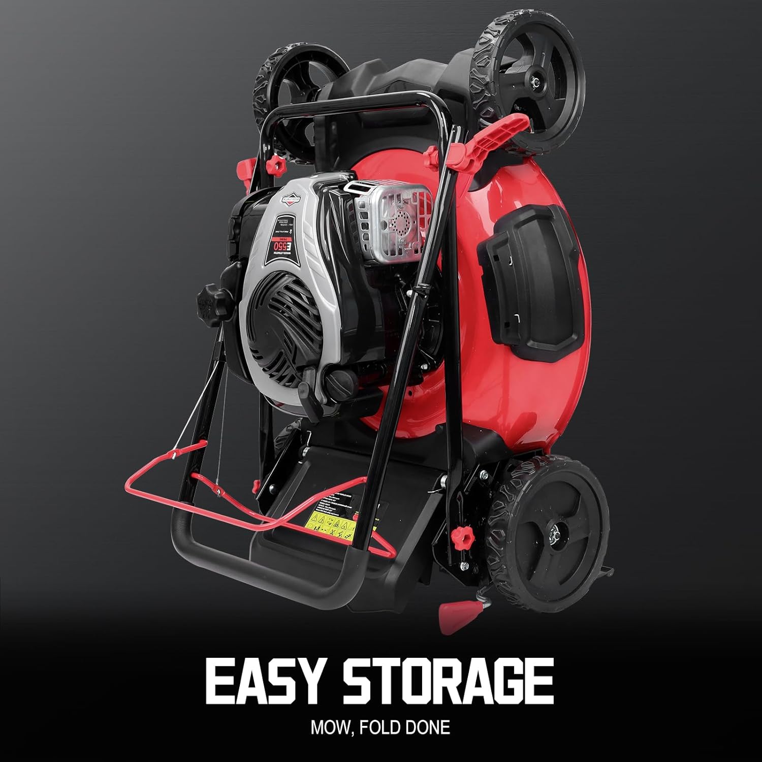 Gas Lawn Mower 21-Inch 144cc OHV Engine 3-in-1 Push Mower with Bagging