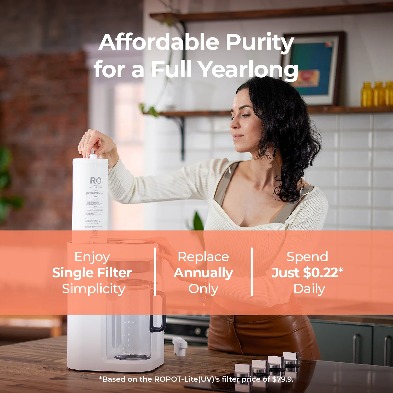 ROPOT-Lite(UV) Countertop Reverse Osmosis Water System