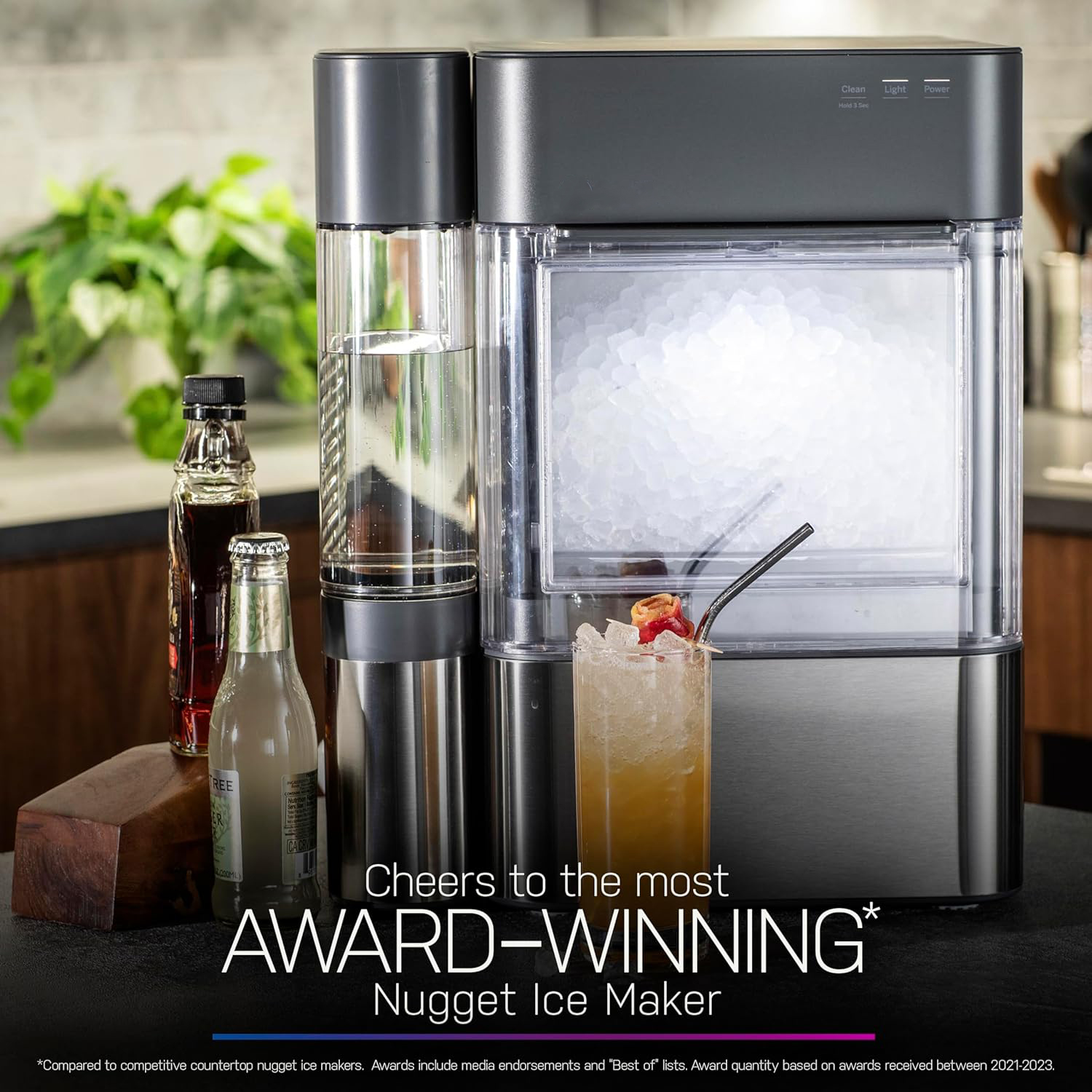 Ice Machine with WiFi & Smart Connected, Stainless Steel