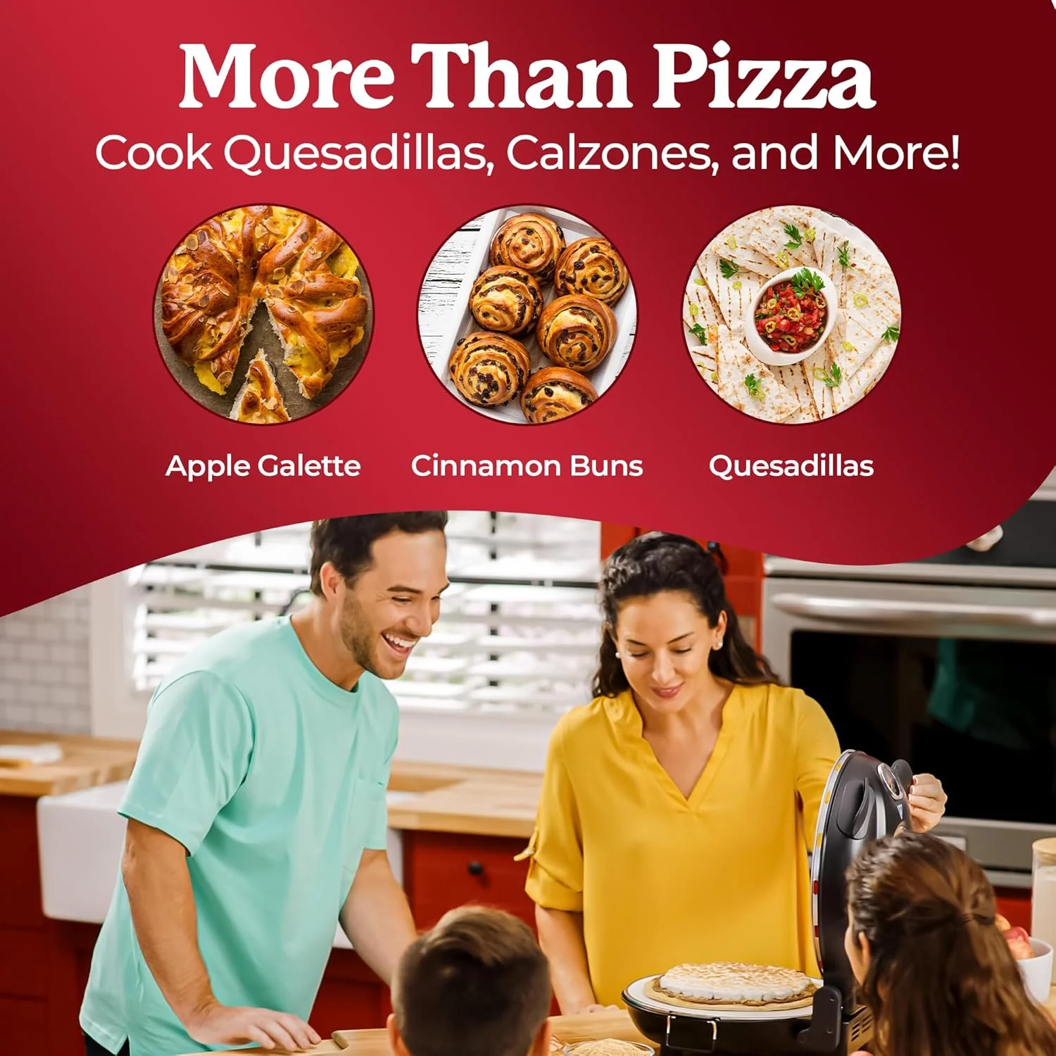 Pizza Oven – Granitestone – 800° Countertop Brick Pizza Oven