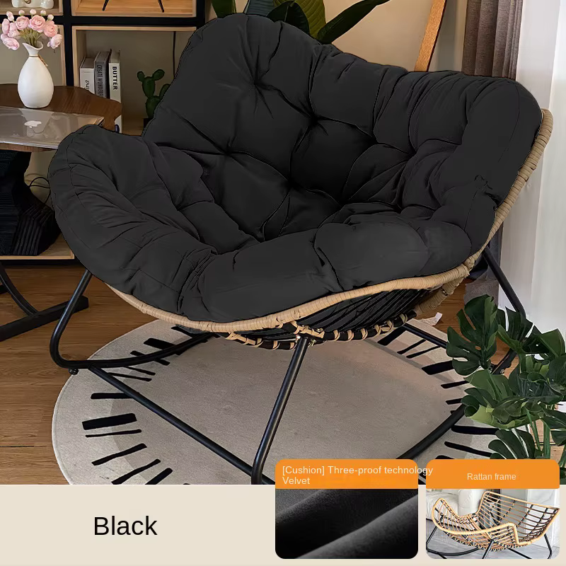 Light Luxury Rattan Rocking Chair Can Sit