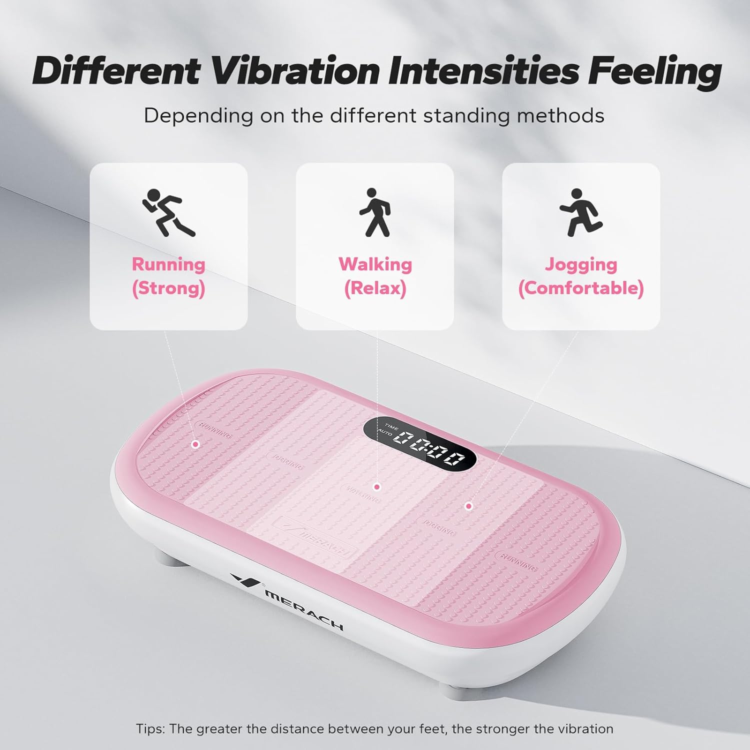 Vibration Plate Exercise Machine, Vibration Plate 440 Lbs Capacity, Bluetooth and Silicone Pedal, Stimulate Deep Fat, Vibration Plate for Lymphatic Drainage, Vibrating for Weight Loss