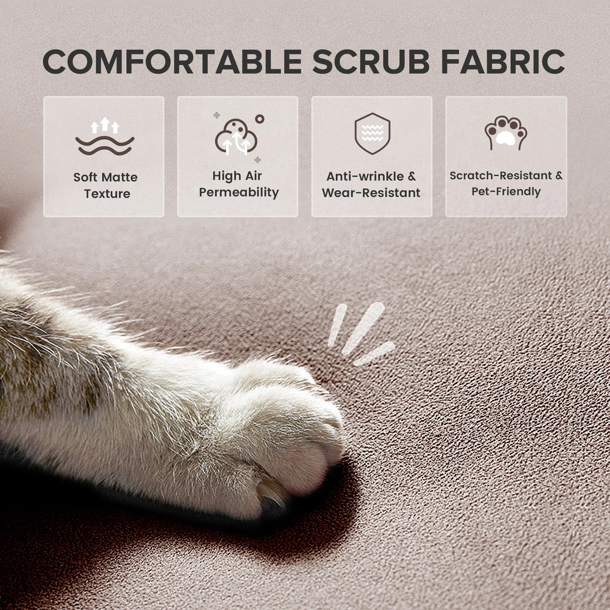 COMHOMA Convertible Ultra-comfortable Futon Sofa Bed with Adjustable Backrest B001